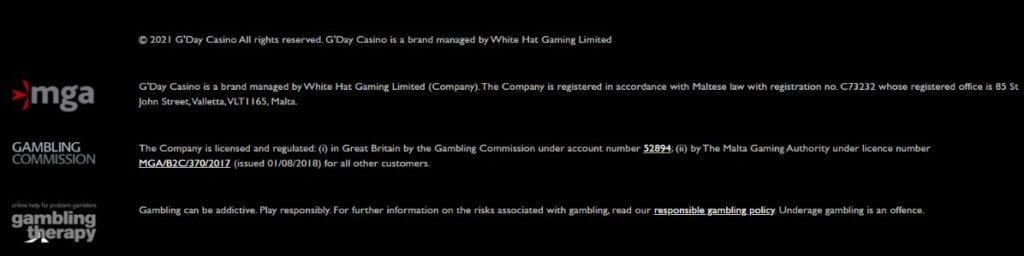 gday casino licence